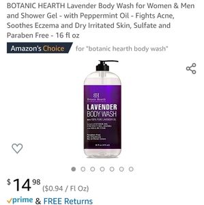 Lavender body wash
